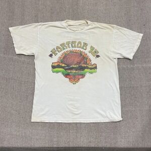 vintage Furthur Festival Tour Shirt mens XL beige 1990s Grateful Dead music band